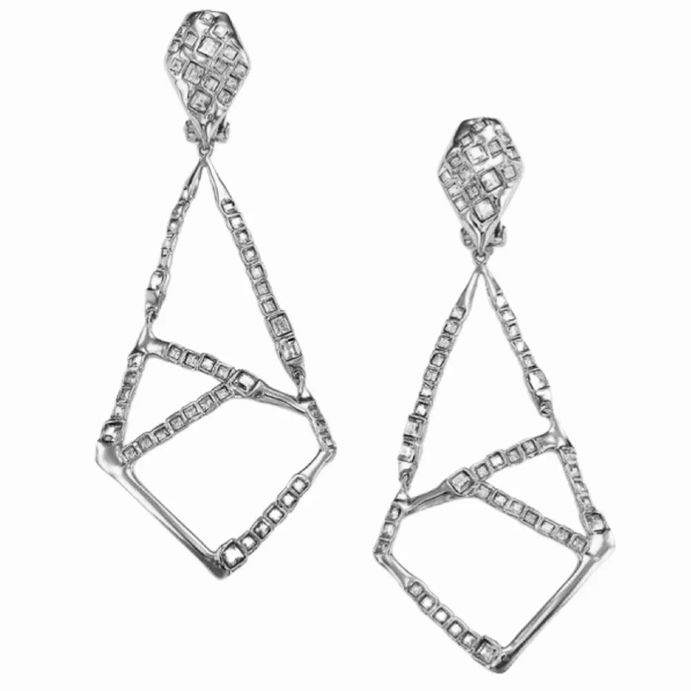 ALEXIS BITTAR • Miss Havisham Mosaic Geometric Crystal Earrings